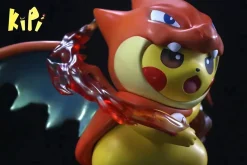 Mega Charizard Y Cosplay Pikachu - Pokemon Statue - Kipi Studio
