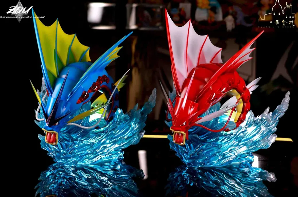 Mega Gyarados - Pokemon Resin Statue - HuangJinCheng Studio