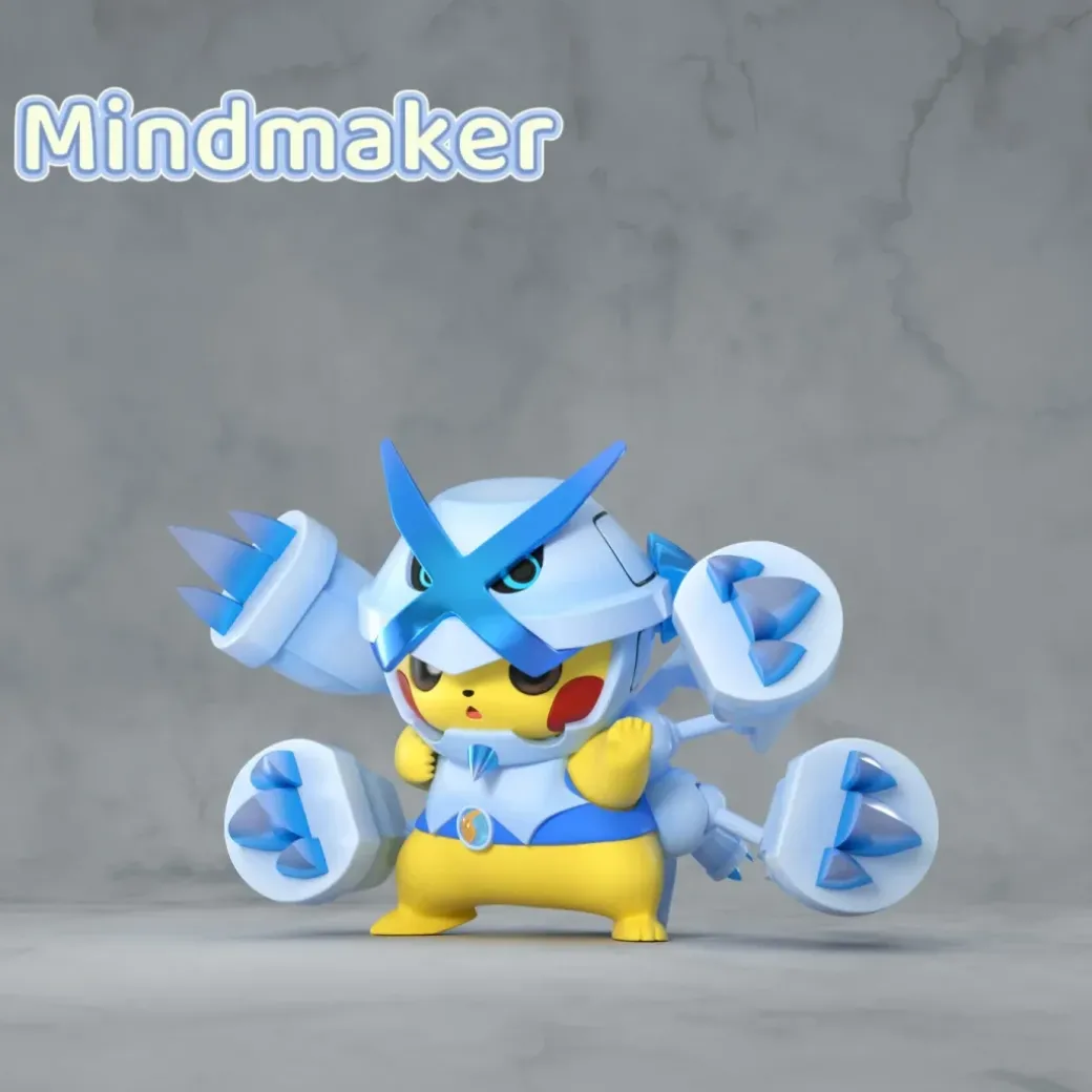 Mega Metagross Cosplay Pikachu - Pokemon Resin Statue - MindMaker Studio