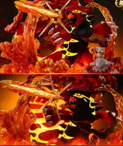 Mega Primal Groudon with LED - Pokemon Resin Statue - Crescent-Studios