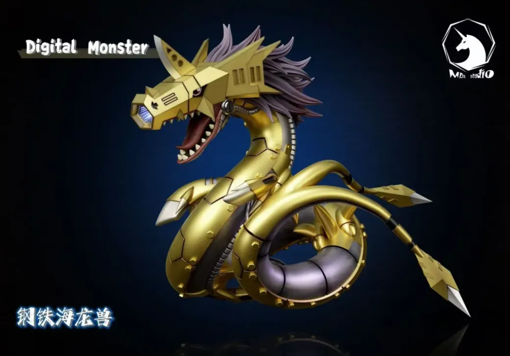 Mega Scale MetalSeadramon - Digimon Resin Statue - MDS Studio