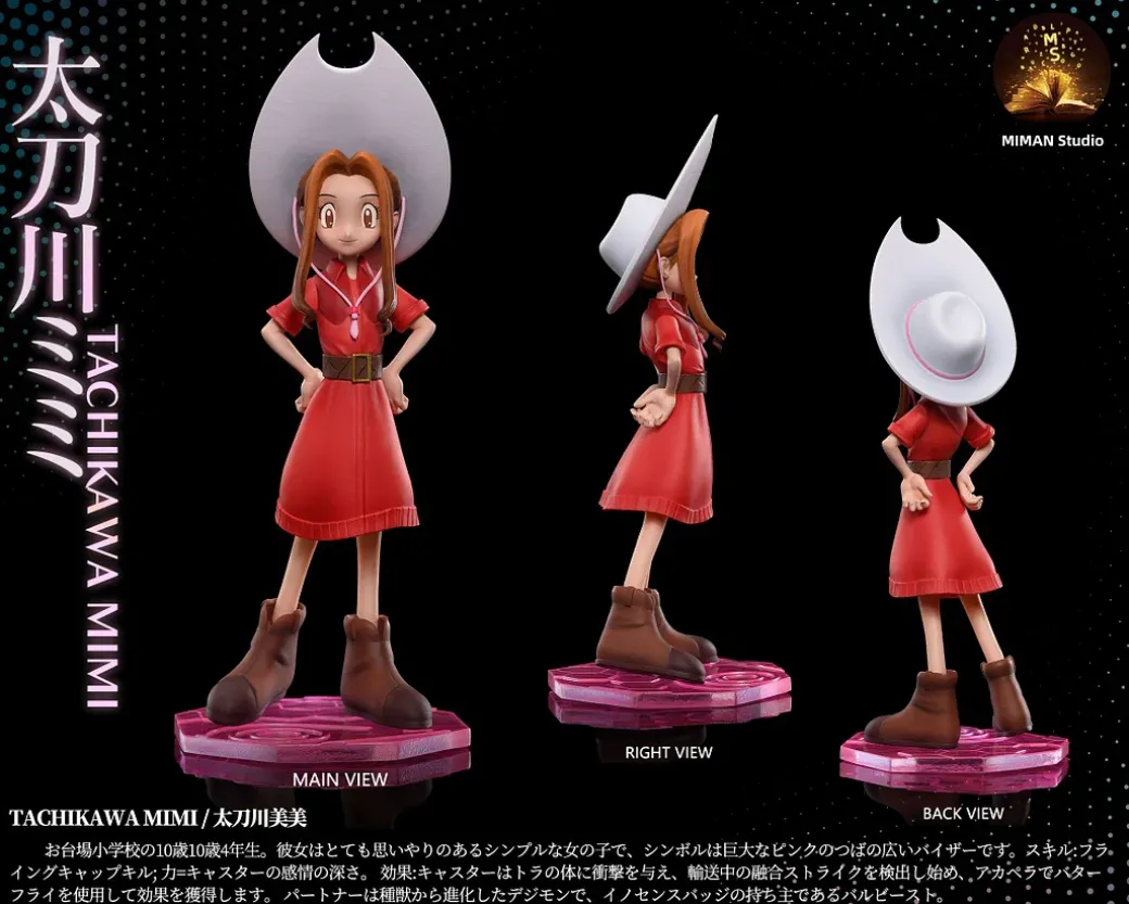 Megahouse Scale Mimi Tachikawa & Palmon- Digimon Resin Statue - MIMAN Studios