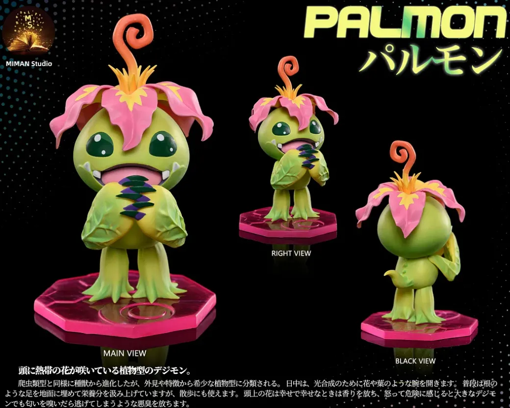 Megahouse Scale Mimi Tachikawa & Palmon- Digimon Resin Statue - MIMAN Studios
