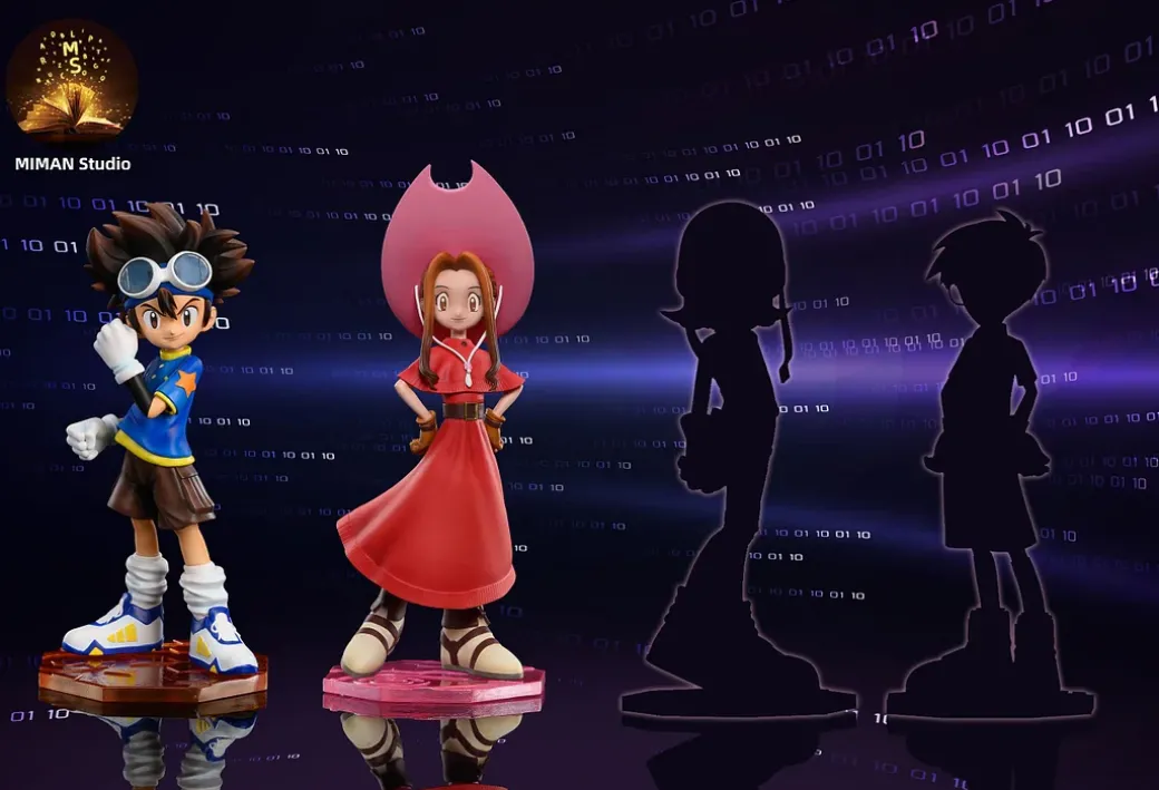 Megahouse Scale Mimi Tachikawa & Palmon- Digimon Resin Statue - MIMAN Studios