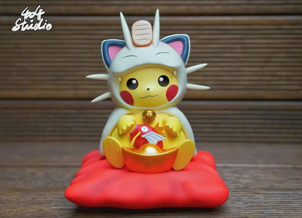 Meowth Cosplay Pikachu - Pokemon Resin Statue - 404 Studios