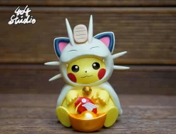 Meowth Cosplay Pikachu - Pokemon Resin Statue - 404 Studios