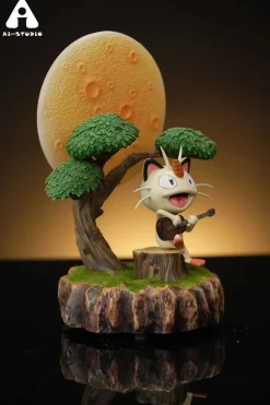 Meowth with LED & Sound - Pokemon Resin Statue - Ai_Studio