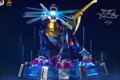 Metal Garurumon with LED - Digimon Resin Statue - Moon Goddess Studios