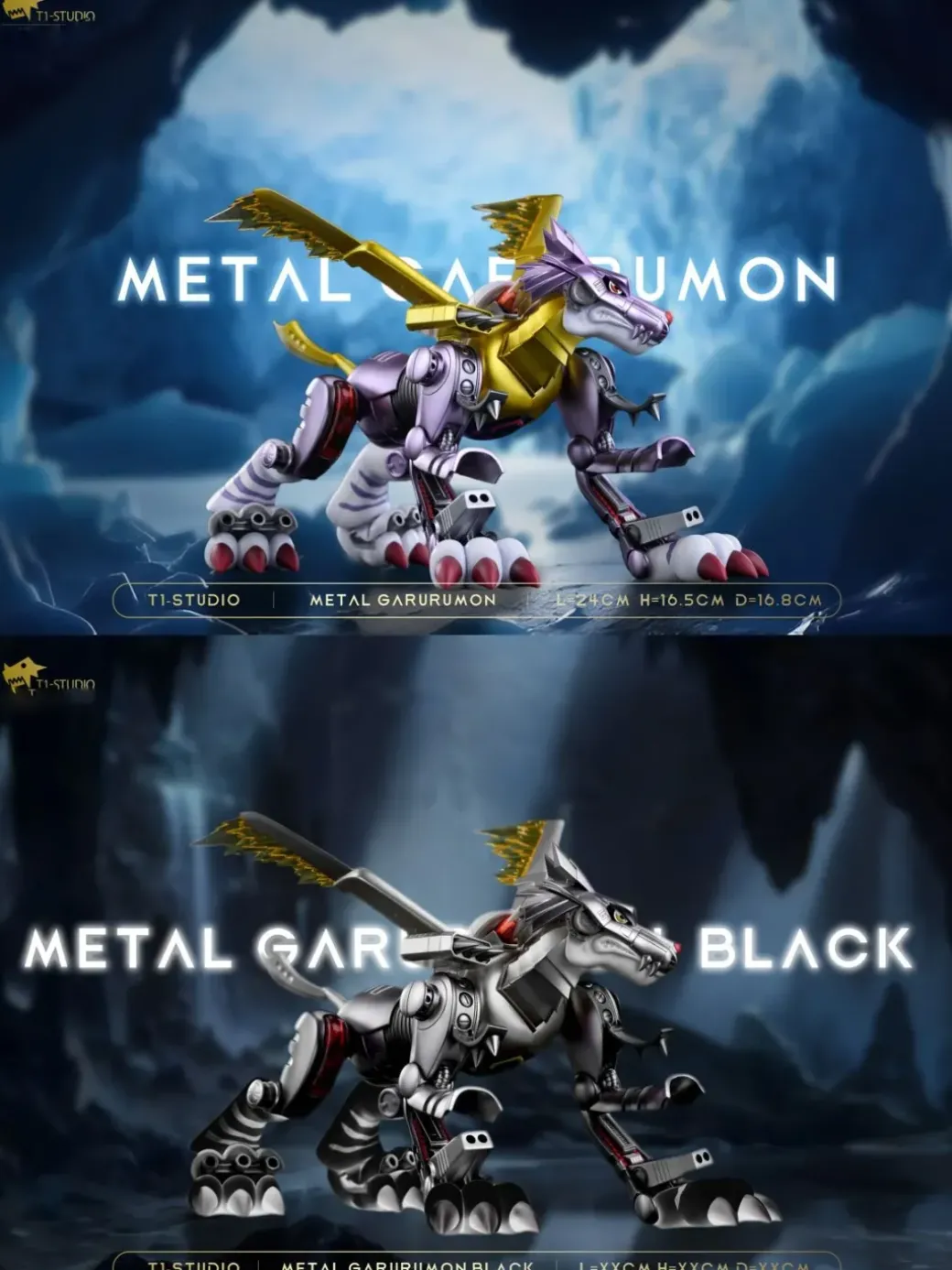 MetalGarurumon - Digimon Resin Statue - T1 Studios