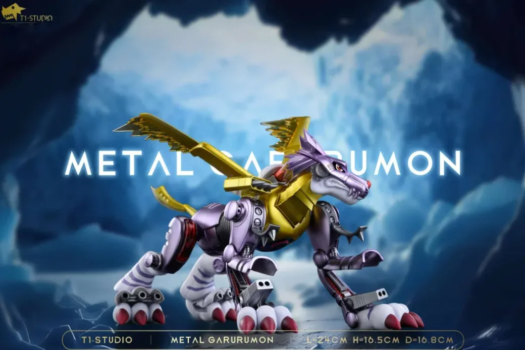 MetalGarurumon - Digimon Resin Statue - T1 Studios