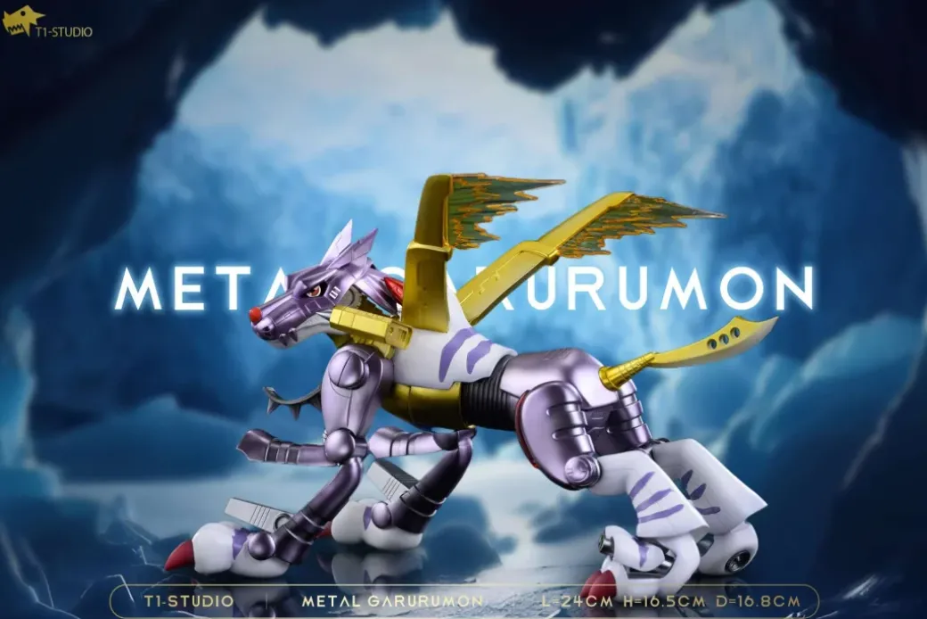 MetalGarurumon - Digimon Resin Statue - T1 Studios