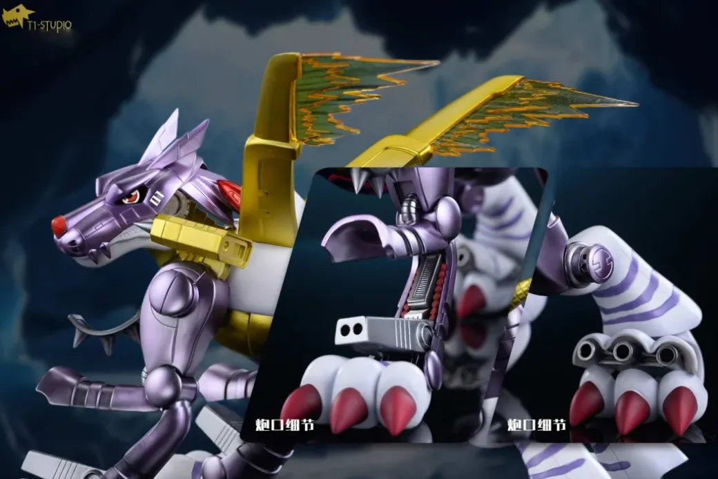 MetalGarurumon - Digimon Resin Statue - T1 Studios