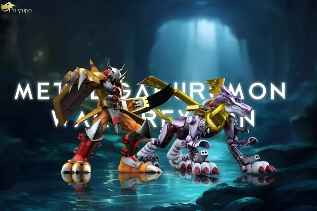 MetalGarurumon - Digimon Resin Statue - T1 Studios