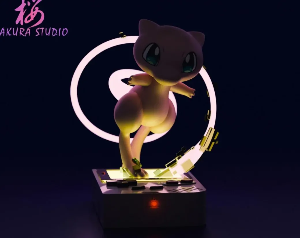 Mew Debut with LED - Pokemon Resin Statue - SAKURA Studio