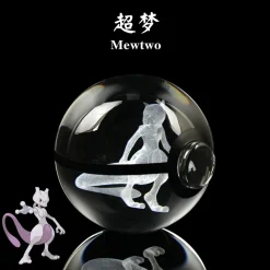 Mewtwo Colorful Rotating Crystal Ball with LED - Free Shipping - Pokemon