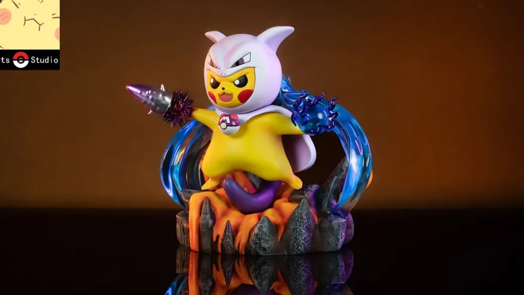 Mewtwo Cosplay Pikachu - Pokemon Resin Statue - Pets Studio