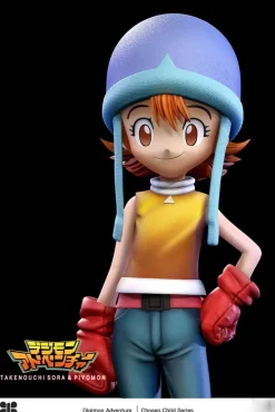 MH & 1/6 Scale Sora Takenouchi & Biyomon - Digimon Resin Statue - Butterfly Studio