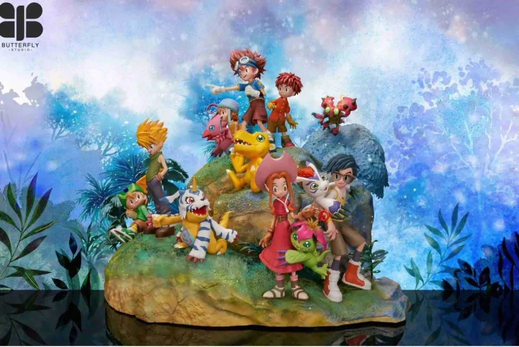 MH Scale Digimon Get Together - Digimon Resin Statue - Butterfly Studio