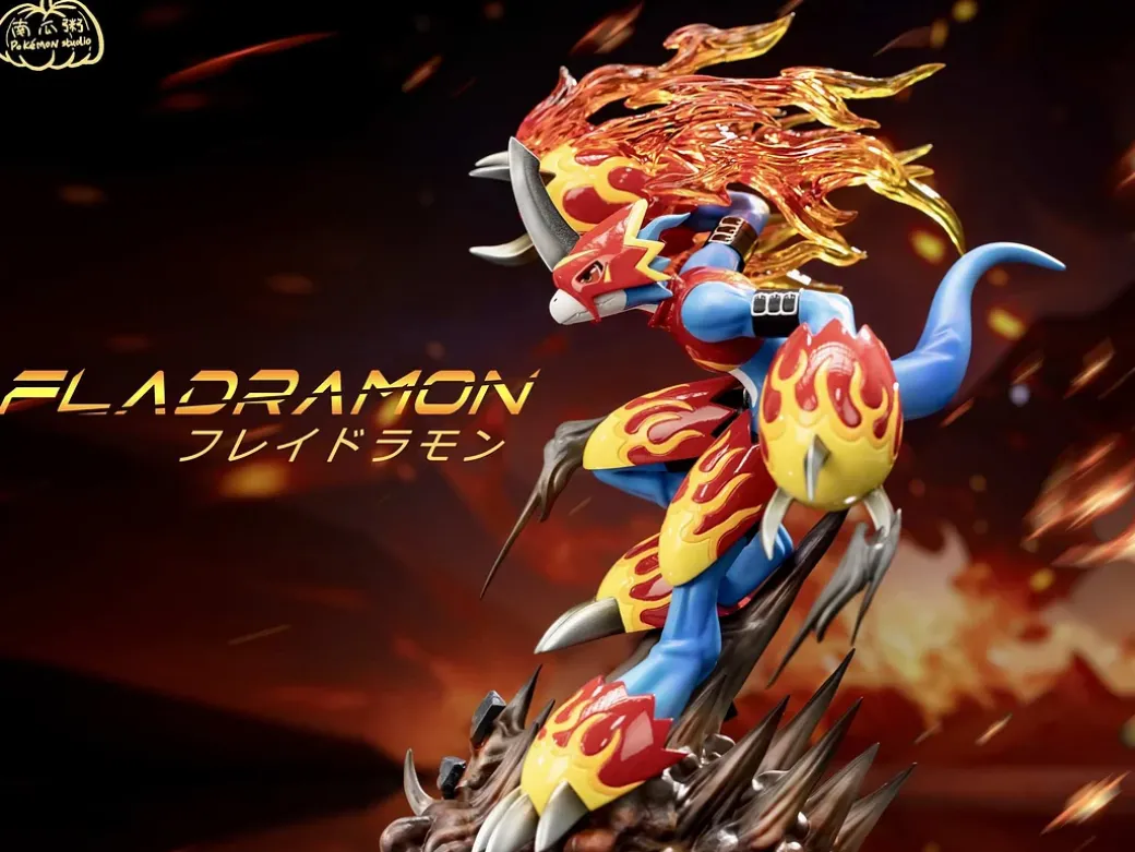 MH Scale Fladramon - Digimon Resin Statue - Pokemon Studio