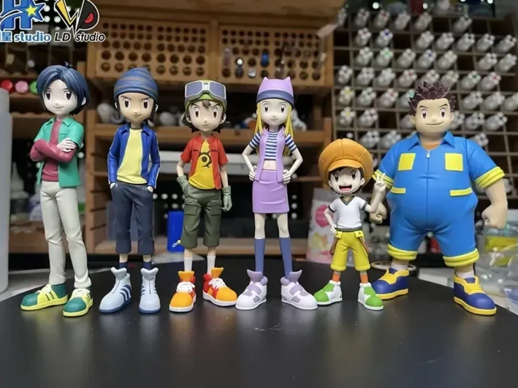 MH Scale Main Characters Group with LED - Digimon Resin Statue - HuanXing Studios