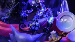 Midnight Time of Gengar Family with LED - Pokemon Resin Statue - LY Studios