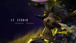 Midnight Time of Gengar Family with LED - Pokemon Resin Statue - LY Studios