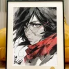 Mikasa Ackerman Decorative Painting - Attack On Titan - Xingkong Studio