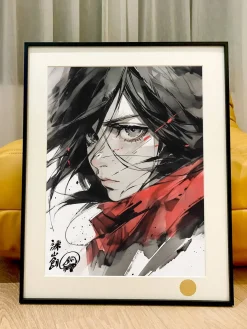 Mikasa Ackerman Decorative Painting - Attack On Titan - Xingkong Studio