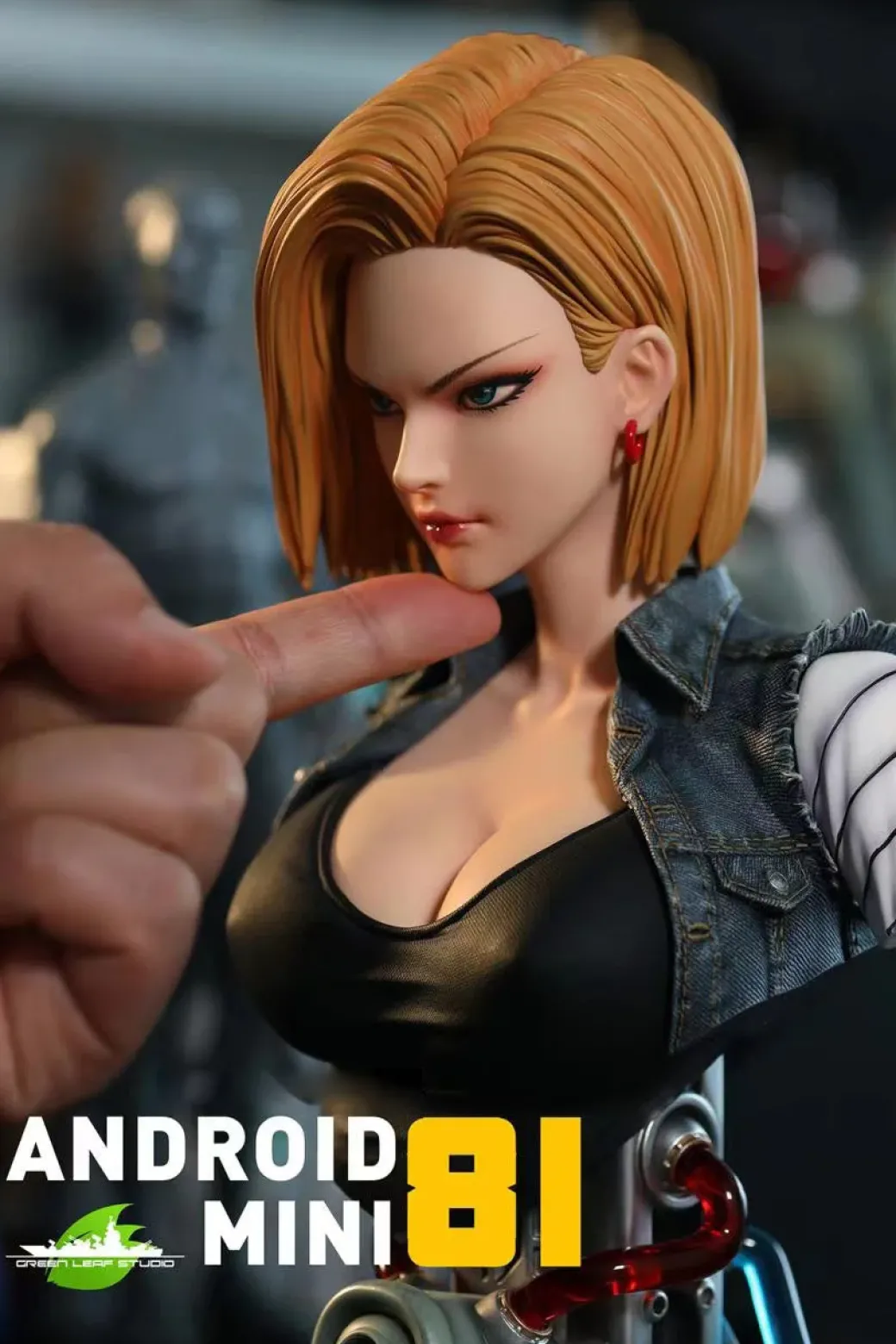 Mini Scale Android No.18 Lazuli Bust Statue - Dragon Ball Resin Statue - Green Leaf Studios