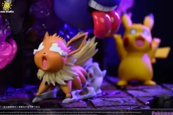 Mischief Gengar Scene & Wall Hanging with LED - Pokemon Resin Statue - sun Studio