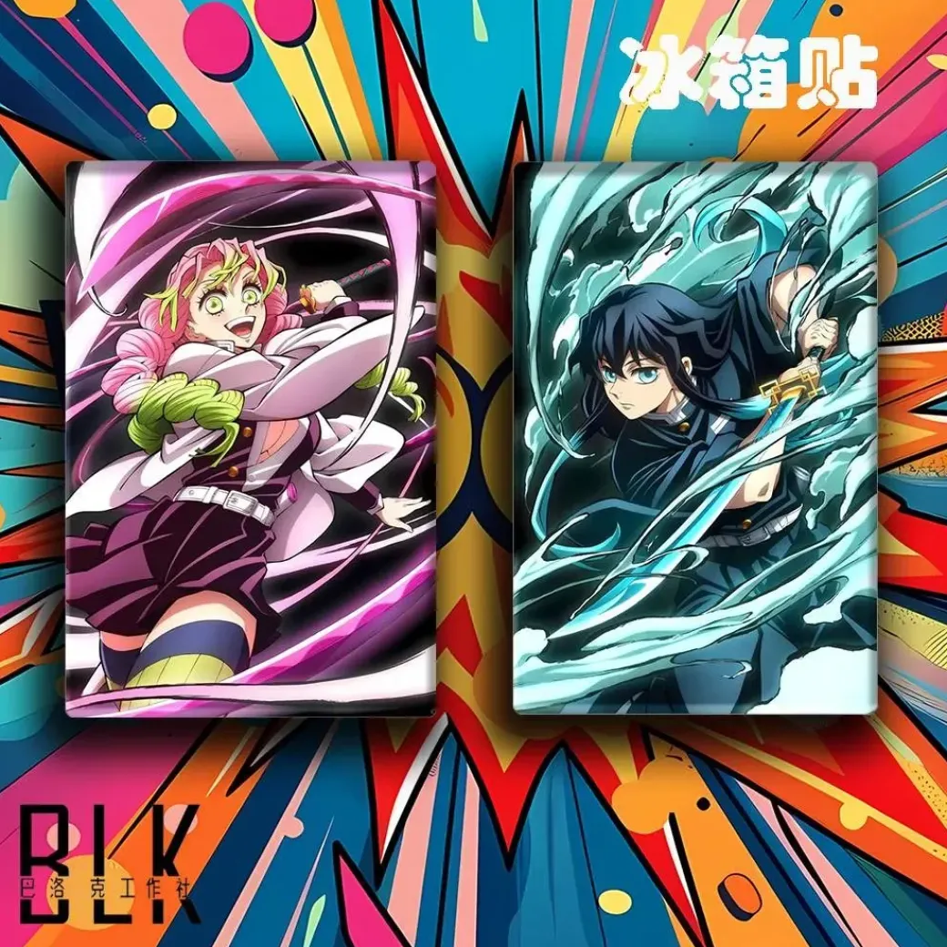 Mitsuri Kanroji & Muichiro Tokito Decorative Painting & Fridge Magnet - Demon Slayer: Kimetsu No Yaiba - BLK Studio