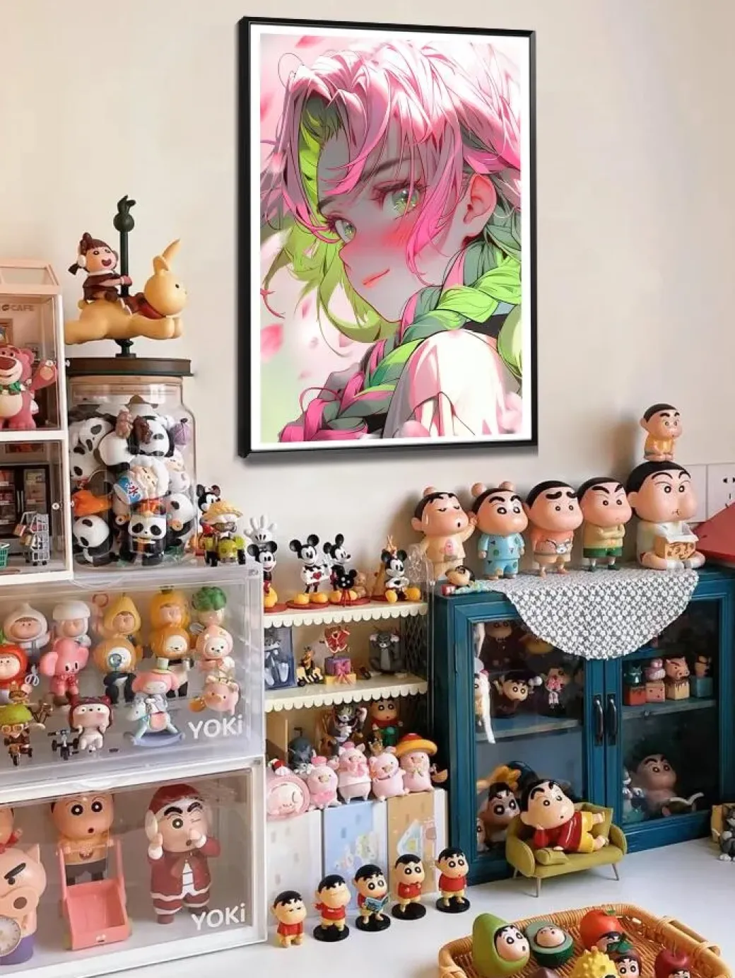 Mitsuri Kanroji Decorative Painting - Demon Slayer: Kimetsu no Yaiba Decorative Painting - AMaoHuaShe Studio