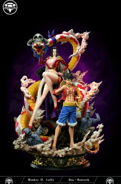 Monkey D. Luffy & Boa Hancock - ONE PIECE Resin Statue - Diamond Studios