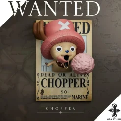 Monkey D. Luffy & Tony Tony Chopper Wanted Fridge Magnet - ONE PIECE Resin Statue - GBA Studio