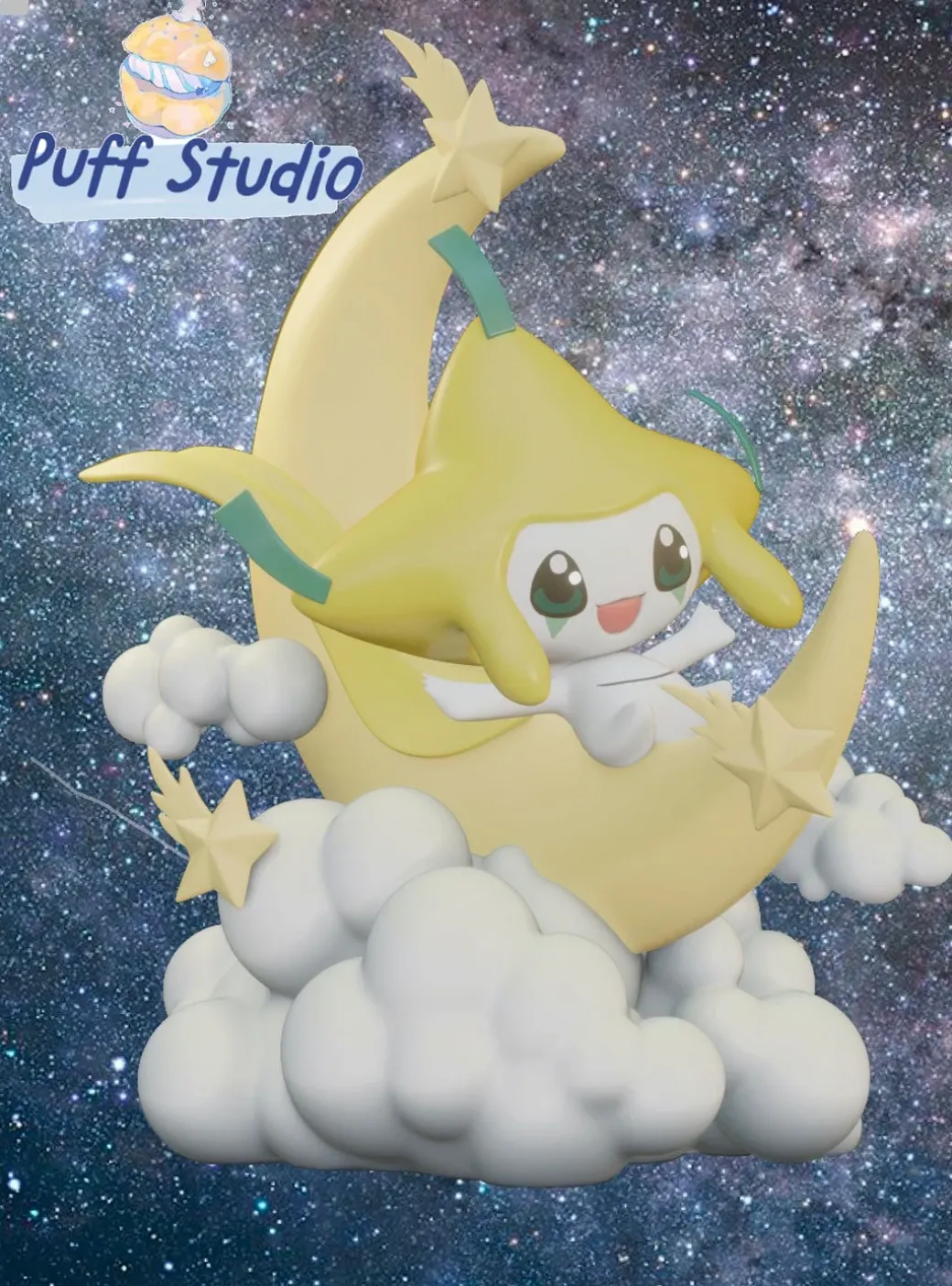 Moon Ladder Jirachi - Pokemon Resin Statue - Puff Studio