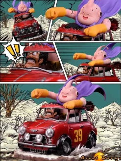 Motorcycle Series Majin Buu & Mr. Satan - Dragon Ball Resin Statue - GD Studios