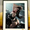 Motorcycle Tifa Lockhart Decorative Painting - (FF7) Final Fantasy VII - Xingkong Studio
