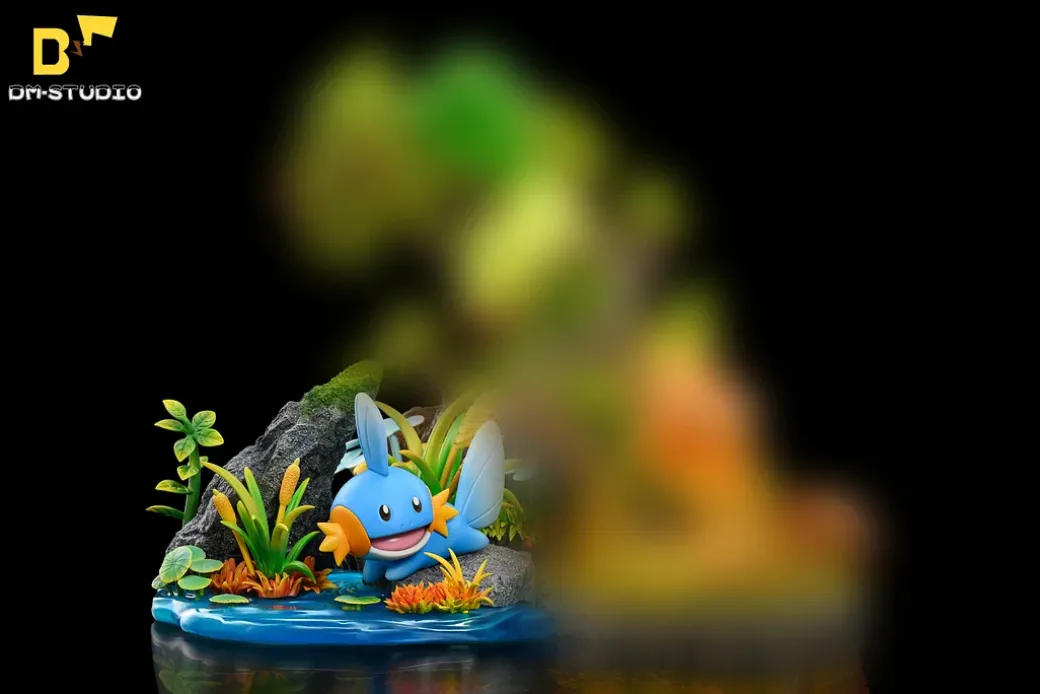 Mudkip & First Generation Squirtle – Pokemon Resin Statue – DM Studios