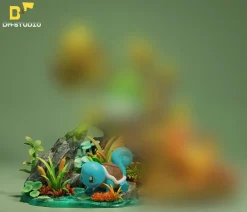 Mudkip & First Generation Squirtle – Pokemon Resin Statue – DM Studios