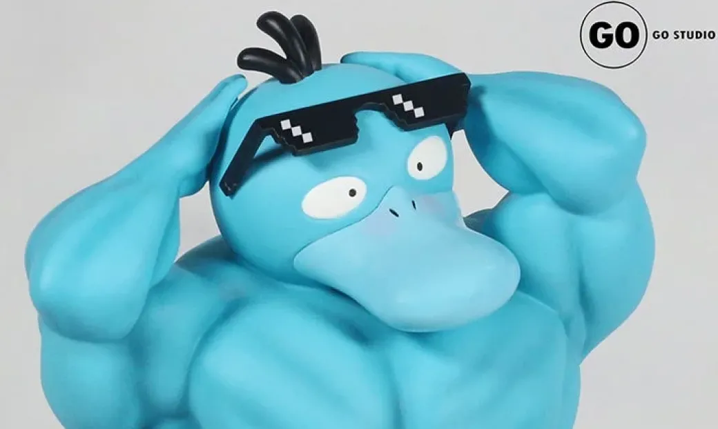 Muscle Show Series Psyduck - Pokemon Resin Statue - GO Studios