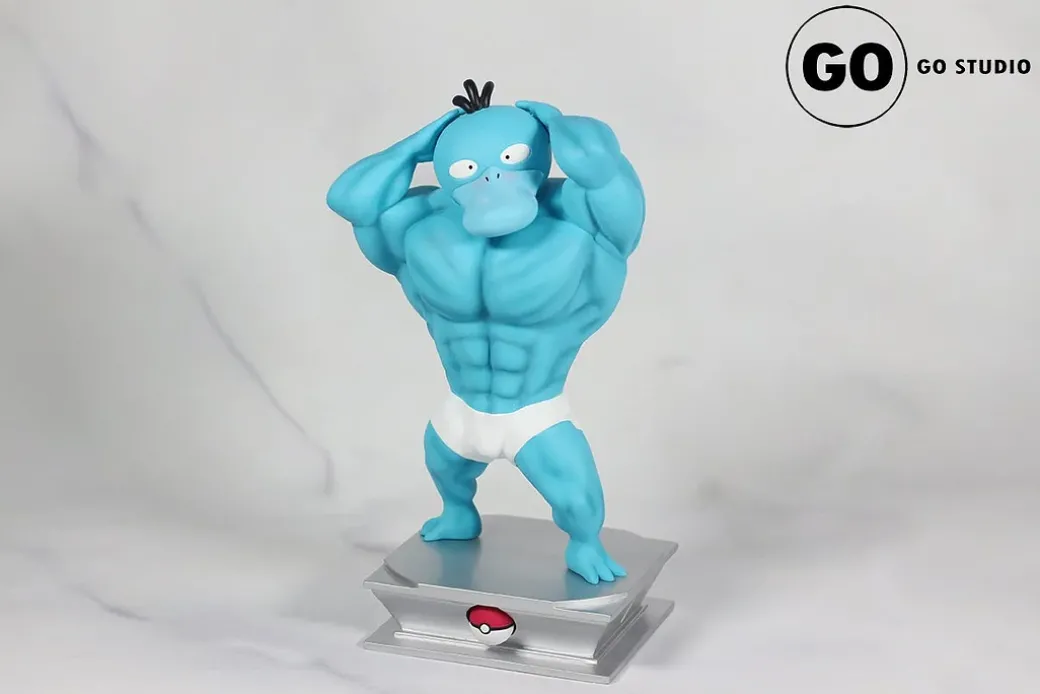 Muscle Show Series Psyduck - Pokemon Resin Statue - GO Studios