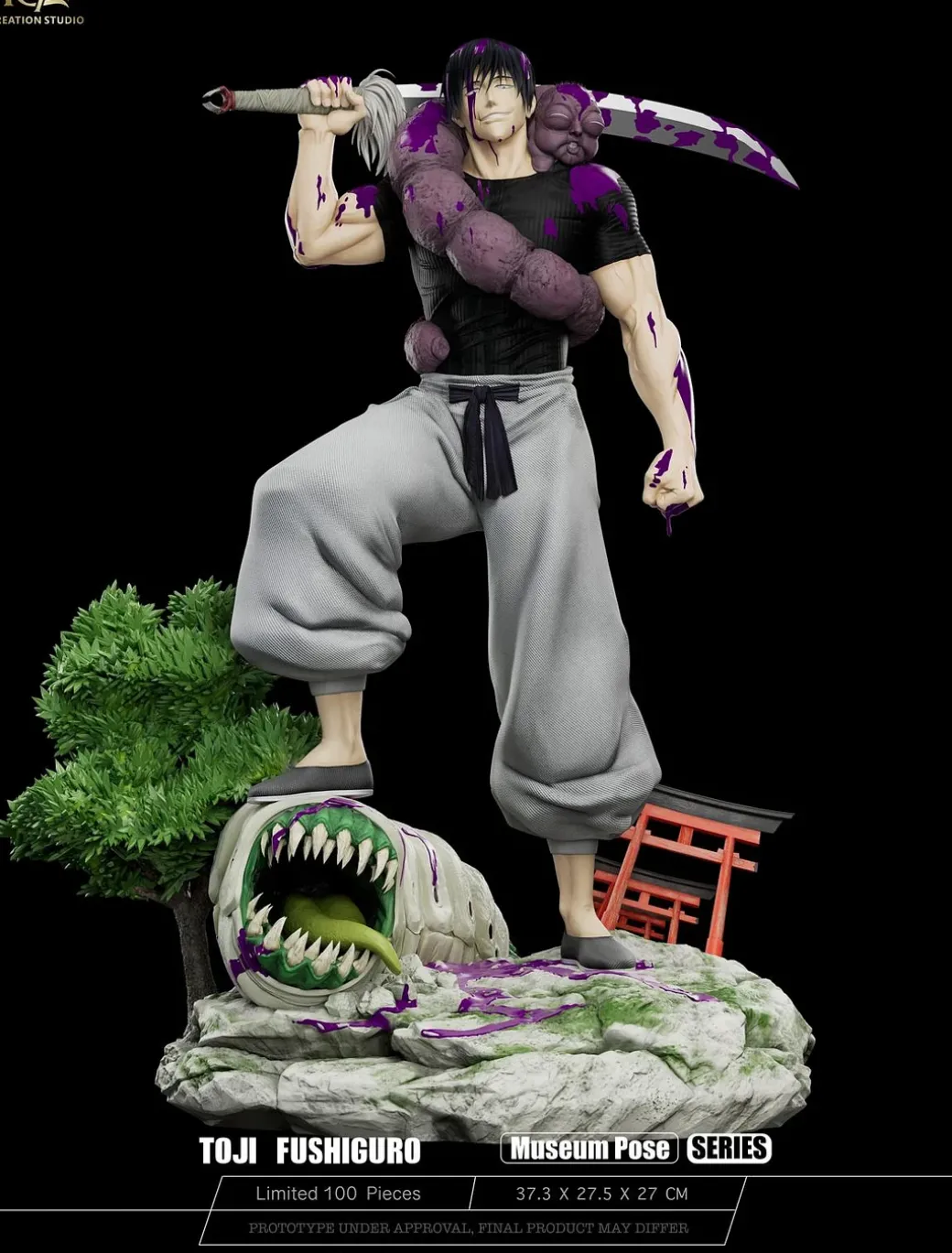 Museum Pose Series Toji Fushiguro - Jujutsu Kaisen Resin Statue - Real Creation Studio