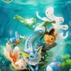 Natural Series Vaporeon & Goldeen & Seaking & Mudkip & Marill - Pokemon Resin Statue - Moon Shadow Studios