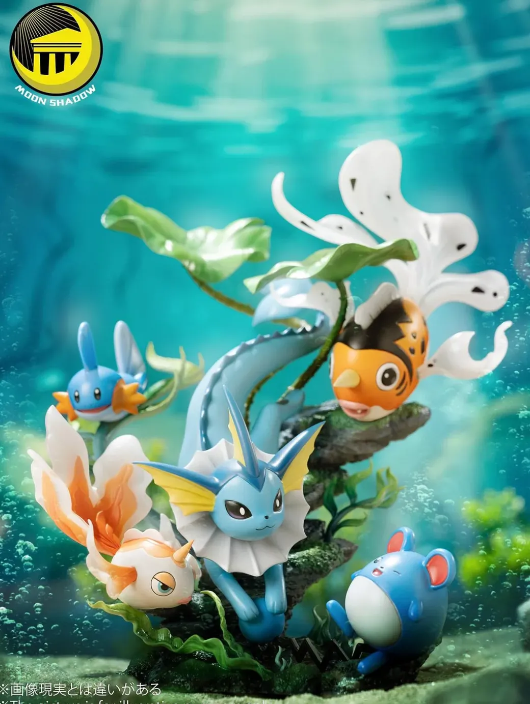Natural Series Vaporeon & Goldeen & Seaking & Mudkip & Marill - Pokemon Resin Statue - Moon Shadow Studios