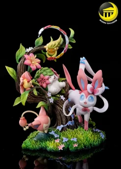 Nature Series Grass-type Family - Pokemon Resin Statue - Moon Shadow Studios