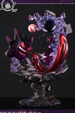 Naughty Gengar Family - Pokemon Resin Statues - 37Lab Studios