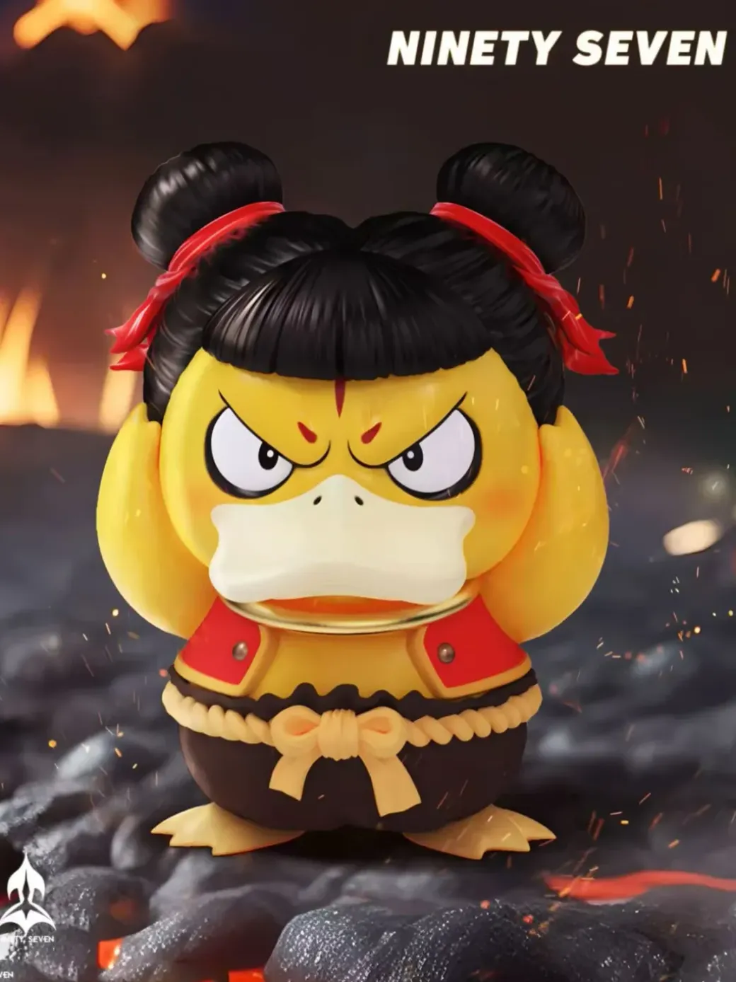 Ne Zha Cosplay Psyduck - Ne Zha Pokemon Resin Statue - NINETY SEVEN Studio