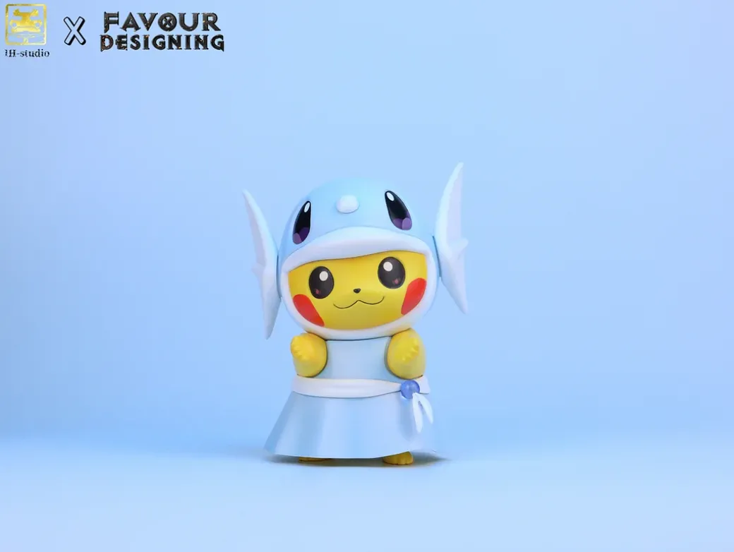 Need Hug Dratini Cosplay Pikachu - Pokemon Resin Statue - DM Studios