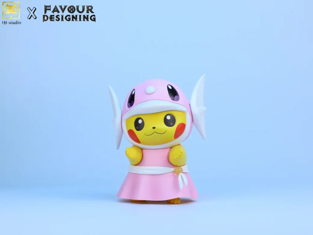 Need Hug Dratini Cosplay Pikachu - Pokemon Resin Statue - DM Studios