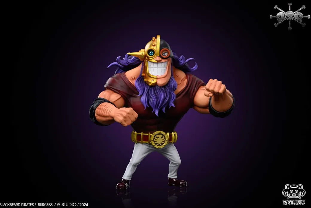 New World Blackbeard Pirates Series 003 Jesus Burgess - ONE PIECE Statue - YZ Studios